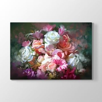 Tabloshop Dekoratif Gül 100x70 cm Tablo