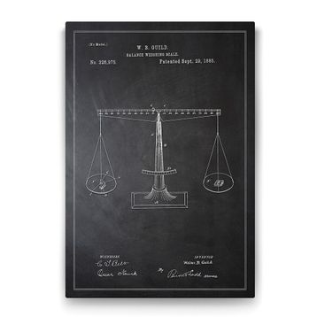 Tabloshop Denge Ölçeği Patenti 50x75 cm Tablo