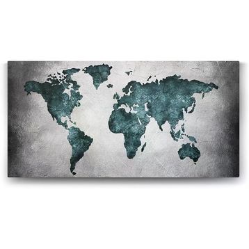 Tabloshop Dünya Haritası Duvar 160x80 cm Tablo