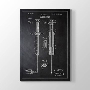 Tabloshop Enjektör Şırınga Patent 40x60 cm Tablo