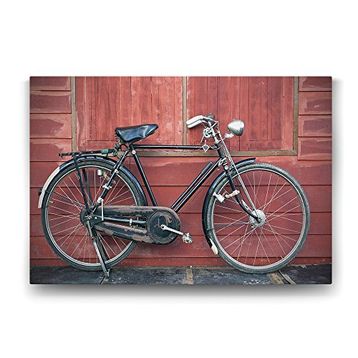 Tabloshop Eski Nostaljik Bisiklet 90x60 cm Tablo