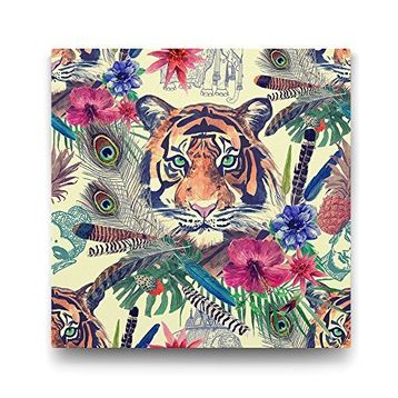 Tabloshop Etnik Desenli Kaplan 50x50 cm Tablo