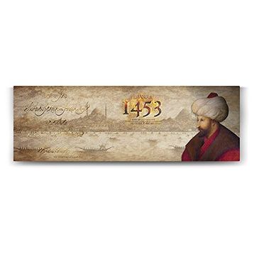 Tabloshop Fatih Sultan Mehmet 1453 210x70 cm Tablo