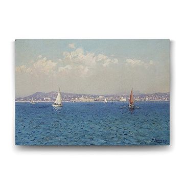 Tabloshop Fausto Zonaro Fransız Rivierası 60x40 cm Tablo
