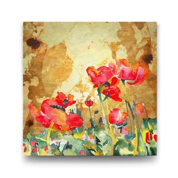 Tabloshop Gelincik 80x80 cm Yağlı Boya Tablo