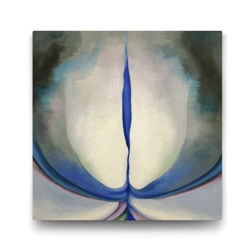 Tabloshop Georgia OKeeffe Blue Line 100x100 cm Tablo