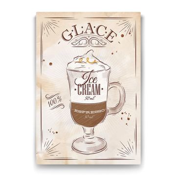 Tabloshop Glace Kahve Tarifi 100x140 cm Tablo