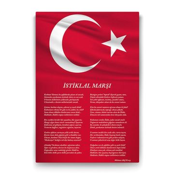 Tabloshop İstiklal Marşı 40x60 cm Tablo