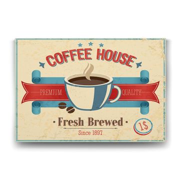 Tabloshop Kahve Evi 100x70 cm Tablo