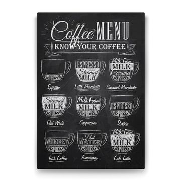 Tabloshop Kahve Menüsü 60x90 cm Tablo