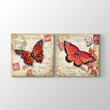 Tabloshop Kelebekler Kanvas Tablo