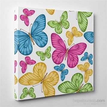 Tabloshop Kelebekler Kanvas Tablo
