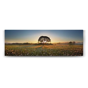 Tabloshop Kır Çiçekleri Ağaç 120x40 cm Tablo