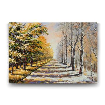 Tabloshop Kış ve Sonbahar 140x100 cm Tablo