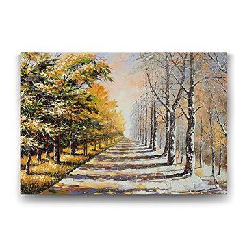 Tabloshop Kış ve Sonbahar 140x100 cm Tablo