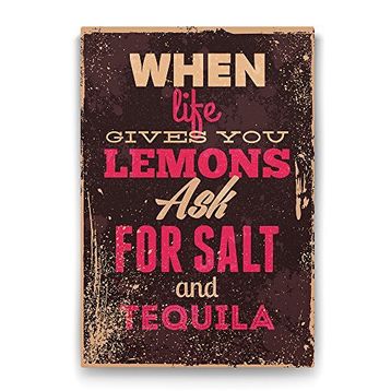 Tabloshop Limon Tuz ve Tekila 60x90 cm Tablo