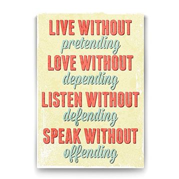 Tabloshop Live Love Listen 80x125 cm Tablo