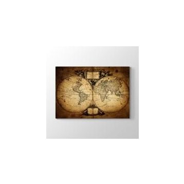 Tabloshop Mitolojik Dünya Haritası 75x50 cm Tablo