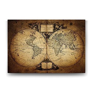 Tabloshop Mitolojik Dünya Haritası 75x50 cm Tablo