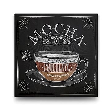 Tabloshop Mocha Kahve Tarifi 90x90 cm Tablo