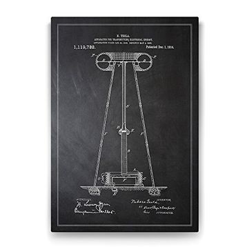 Tabloshop Nikola Tesla Patent 100x140 cm Tablo