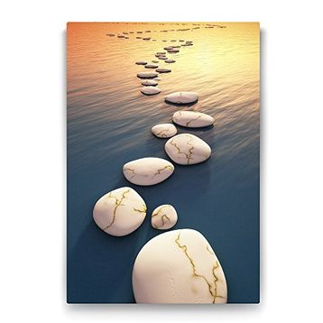 Tabloshop Okyanustaki Taşlar 50x75 cm Tablo