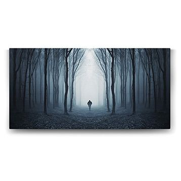 Tabloshop Ormanda Yalnızlık 160x80 cm Tablo