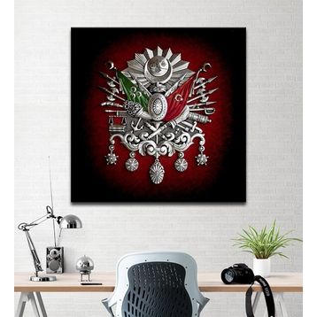 Tabloshop Osmanlı Devlet Arması 40x40 cm Tablo