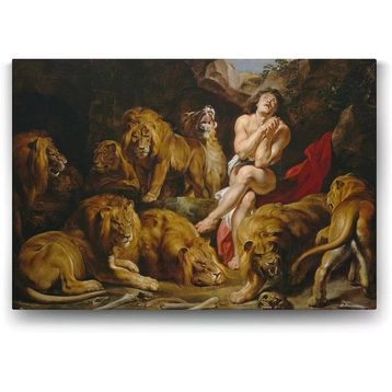 Tabloshop Peter Paul Rubens Lions 45x30 cm Tablo