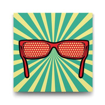 Tabloshop Pop Art Gözlük 80x80 cm Tablo