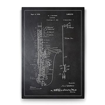 Tabloshop Saksafon Patenti 70x100 cm Tablo
