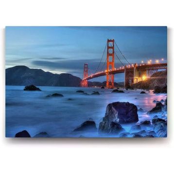 Tabloshop San Francisco Golden Gate 100x70 cm Tablo