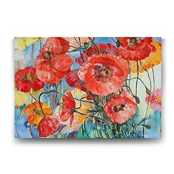 Tabloshop Sanatsal Gelincik Çiçeği 125x80 cm Tablo