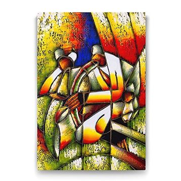 Tabloshop Soyut Müzisyenler 60x90 cm Tablo
