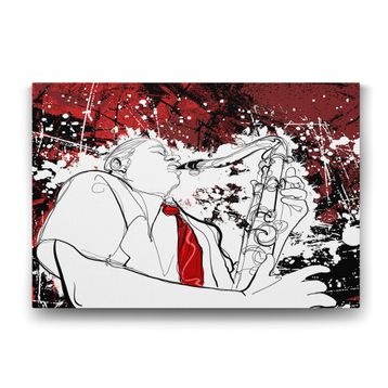 Tabloshop Takım Elbiseli Müzisyen 45x30 cm Tablo