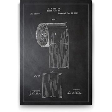 Tabloshop Tuvalet Kağıdı Patenti 40x60 cm Tablo