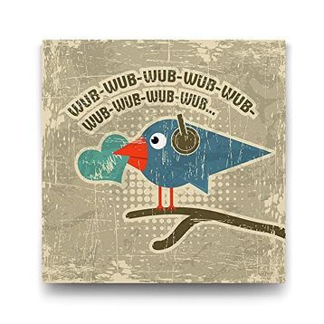Tabloshop Twitter Kuşu 50x50 cm Tablo