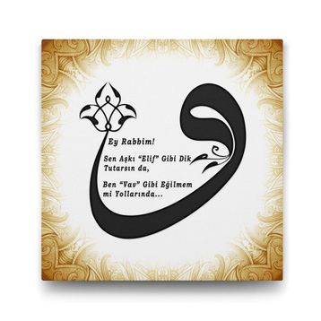 Tabloshop Vav Harfi Duvar 60x60 cm Tablo