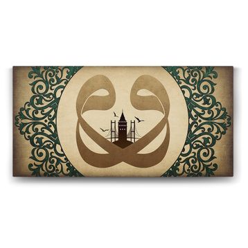 Tabloshop Vav Harfi İstanbul 80x40 cm Tablo