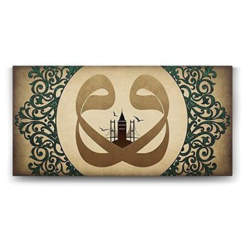Tabloshop Vav Harfi İstanbul 80x40 cm Tablo