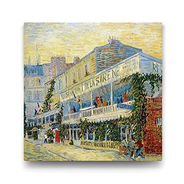 Tabloshop Vincent Van Gogh The Restaurant 40x40 cm Tablo