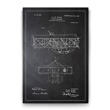 Tabloshop Wright Kardeşler Uçak Patenti 100x140 cm Tablo