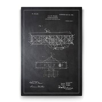 Tabloshop Wright Kardeşler Uçak Patenti 60x90 cm Tablo