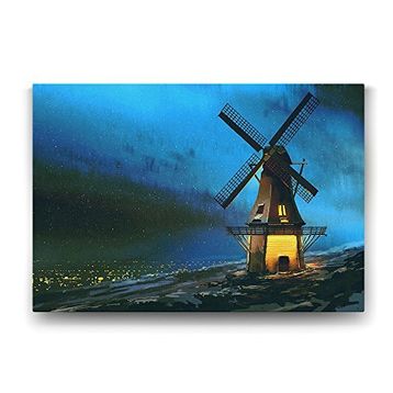 Tabloshop Yel Değirmeni 100x70 cm Tablo