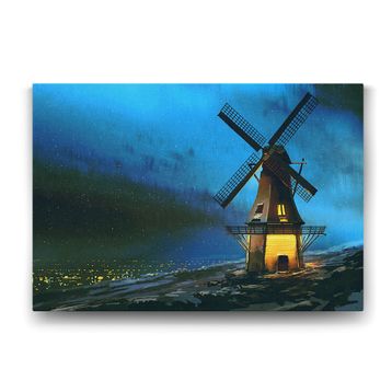 Tabloshop Yel Değirmeni 45x30 cm Tablo