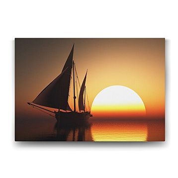 Tabloshop Yelkenli Gemi 60x40 cm Tablo
