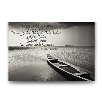 Tabloshop Yunus Emre 125x80 cm Tablo