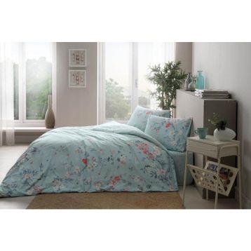 Taç 3464 Ranforce Julian Çift Kişilik Mint Nevresim Takımı