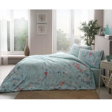 Taç 3464 Ranforce Julian Çift Kişilik Mint Nevresim Takımı