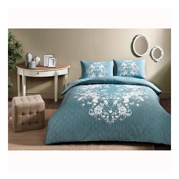 Taç 3464 Ranforce Sonya Mint Çift Kişilik Nevresim Takımı